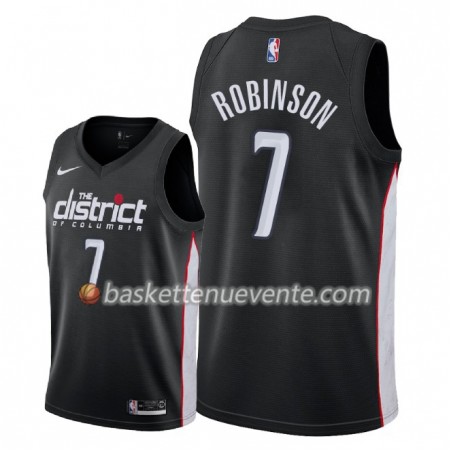 Maillot Basket Washington Wizards Devin Robinson 7 2018-19 Nike City Edition Noir Swingman - Homme